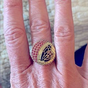 Swarovski butterfly ring